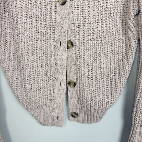 MOON & MADISON | Dusty Pink Knit Button Front Cardigan Sweater Women’s Size S - Picture 4 of 8